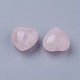 coeur de quartz rose naturel pierres d'amour(DJEW-P009-02D)-2