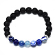 Bracelets extensibles avec perles en lapis-lazuli naturel(BJEW-R309-02-A01)-1