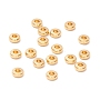 Real 18K Gold Plated Disc 202 Stainless Steel Beads(STAS-P297-01A)