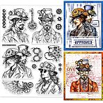 PVC Stamps, for DIY Scrapbooking, Photo Album Decorative, Cards Making, Stamp Sheets, Film Frame, Human, 21x14.8x0.3cm(DIY-WH0371-0168)