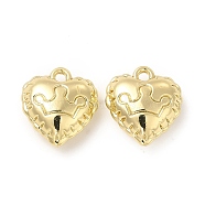 Rack Plating Alloy Heart Charms, Cadmium Free & Lead Free, Crown Pattern, Light Gold, 12.5x11x5mm, Hole: 1.4mm(FIND-G044-28LG)