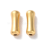 Brass Beads, Bone, Real 18K Gold Plated, 8x3mm, Hole: 0.8mm(KK-B105-01G-01)