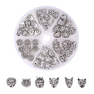 PandaHall Elite Tibetan Style Alloy Pendants, Animal, Antique Silver, 80x20mm, 48pcs/box(PALLOY-PH0005-66)