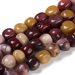 Natural Mookaite Beads Strands, Tumbled Stone, Nuggets, 8.5~13x8~10x7~12.5mm, Hole: 0.8mm, about 41pcs/strand, 15.75 inches(40cm)(G-I194-24)