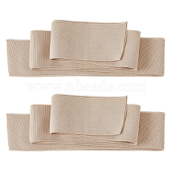 Cotton Ribbon, Clothes Accessories, Tan, 2-5/8~2-3/4 inch(68~70mm), about 95cm/pc(OCOR-WH0078-189B-05)