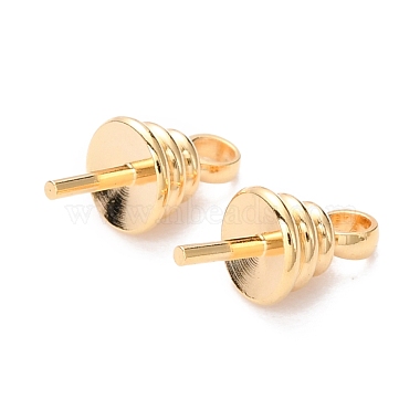 Brass Cup Pearl Peg Bails Pin Pendants(KK-H759-33G)-2