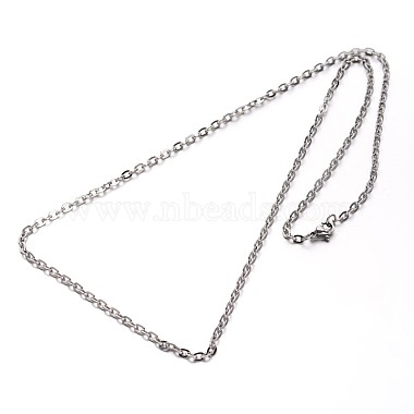 304 Stainless Steel Cable Chains Necklaces(NJEW-O058-12P)-2
