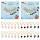 Alloy Ename Heart & Lollipop & Rabbit Pendant Locking Stitch Markers(HJEW-AB00069)-1