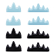 hobbiesay 8шт. 4 пластиковый держатель для кистей для каллиграфии в форме горы(AJEW-HY0001-08)-1