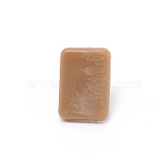 (Clearance Sale)Rectangle Plastic Drawer Nails, with Iron Finding, BurlyWood, 16.5x12x12mm, pin: 1.5mm(AJEW-WH0129-88A)