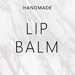 Custom Lip Balm DIY Label Sticker, Coated Paper Paster, Self-Adhesive Stickers, Square with Word, Marble Pattern, 5x5cm(DIY-WH0332-097)