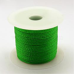 Nylon Thread, Green, 1.0mm, about 49.21 yards(45m)/roll(NWIR-R026-1.0mm-233)