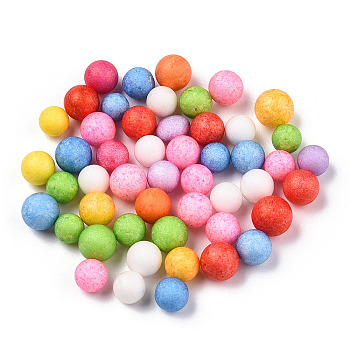 Small Craft Foam Balls, Round, for DIY Wedding Holiday Crafts Making, Mixed Color, 4.5~6.5mm