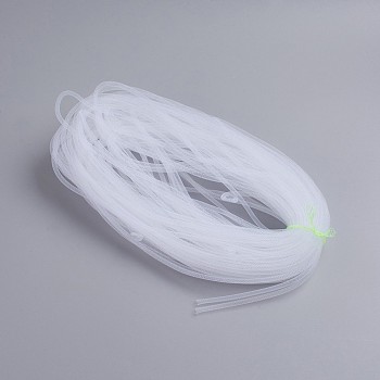 Mesh Tubing, Plastic Net Thread Cord, White, 4mm, 50Yards/Bundle(150 Feet/Bundle)