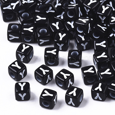 Perles acryliques opaques(X-SACR-N002-01Y)-1