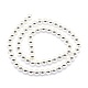 Electroplate Non-magnetic Synthetic Hematite Beads Strands(G-L485-01F-S)-3