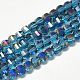 Chapelets de perles en verre galvanoplastique(EGLA-Q094-A05)-1