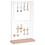 Clear Rectangle Acrylic Earring Displays(EDIS-WH0021-48A)