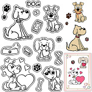 Custom PVC Plastic Clear Stamps, for DIY Scrapbooking, Photo Album Decorative, Cards Making, Stamp Sheets, Film Frame, Dog, 160x110x3mm(DIY-WH0439-0113)