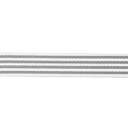 Flat Polycotton Stripe Ribbon, Gray, 1-5/8 inch(40mm)(OCOR-XCP0001-83B)