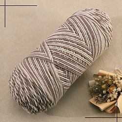 5-Ply Milk Cotton Knitting Acrylic Fiber Yarn, for Weaving, Knitting & Crochet, Segment Dyed, Rosy Brown, 2.5mm(PW-WG35476-06)