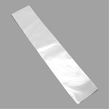 Pearl Film OPP Cellophane Bags, Rectangle, White, 25x4cm, Unilateral Thickness: 0.035mm