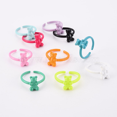 Mixed Color Brass Finger Rings