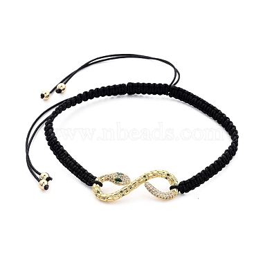 Couple Adjustable Nylon Thread Braided Bead Bracelets(BJEW-JB05449)-3
