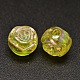 AB Color Plated Flower Electroplated Eco-Friendly Transparent Acrylic Beads(PACR-I001-M)-4