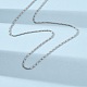 Brass Column Link Chain Necklaces(MAK-L045-03P)-3