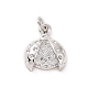 Brass Micro Pave Cubic Zirconia Charms(KK-C012-44P)-1