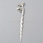 Alloy Fish Hair Sticks, Vintage Hair Accessories for Woman, Antique Silver, 128x23x5mm(MRMJ-WH0077-102B-AS)