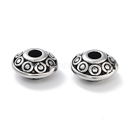 304 Stainless Steel Beads, Bicone, Antique Silver, 8x4.5mm, Hole: 2mm(STAS-M057-05AS)