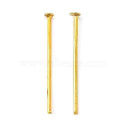 Iron Head Pins, Flat Head Pins, Golden, 22mm, 3500pcs/350g(IFIN-SZC0001-01C-G)