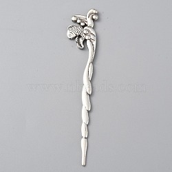 Alloy Fish Hair Sticks, Vintage Hair Accessories for Woman, Antique Silver, 128x23x5mm(MRMJ-WH0077-102B-AS)