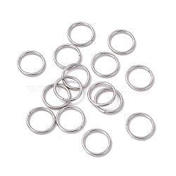 Non-Tarnish 304 Stainless Steel Jump Rings, Open Jump Rings, Round, Stainless Steel Color, 15x1.5mm, Inner Diameter: 12.3mm(STAS-C040-01D-P)