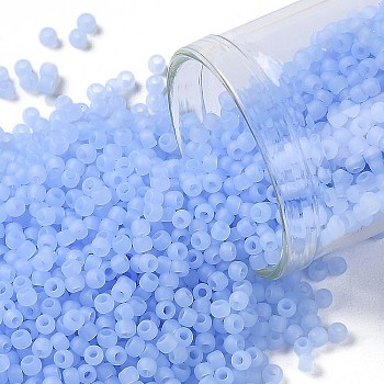 TOHO Round Seed Beads, Japanese Seed Beads, Frosted, (146F) Ceylon Frost Glacier, 11/0, 2.2mm, Hole: 0.8mm, about 1110pcs/10g