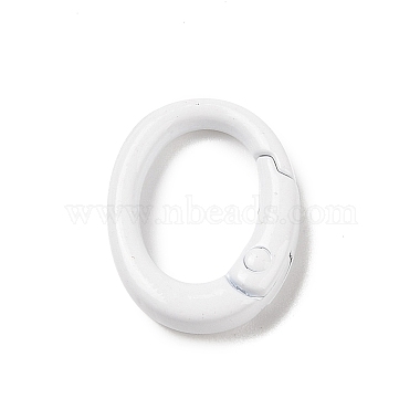 Spray Painted Alloy Spring Gate Rings(AJEW-C035-01D)-1