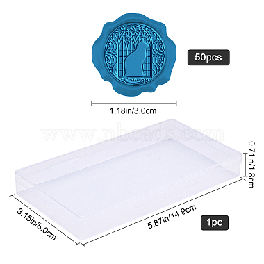 CRASPIRE Adhesive Wax Seal Stickers(DIY-CP0008-24D)-2
