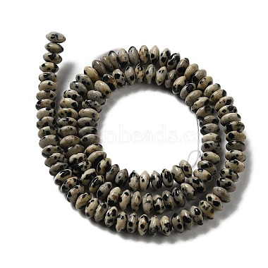 dalmatien naturelle perles de jaspe brins(G-Z030-A02-01)-2