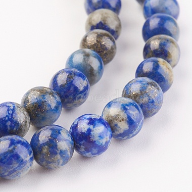 Natural Lapis Lazuli Beads Strands(X-G-G099-8mm-7A)-3