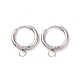 Boucles d'oreilles créoles en acier inoxydable anti-ternissement 304(STAS-J400-36P)-1