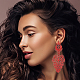 4 Pairs 4 Colors Alloy Dangle Stud Earrings for Women(EJEW-AN0003-92)-5