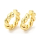 Rack Plating Brass Twist Rope Cuff Earrings for Women(EJEW-D059-09G)-1