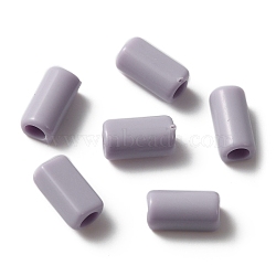 Plastic Hair Rope Tube Buckle, Hair Setting, For DIY Girl's Hair Accessories Ponytail Decoration, Thistle, 9.5x4.5~5x4.5mm(KY-TAC0011-02C)