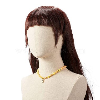 Bear Pendant Necklace for Teen Girl Women(NJEW-JN03704)-4