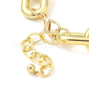 colliers à pendentif ovale en aluminium(NJEW-P289-01G)-4