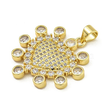 Rack Plating Brass Pave Cubic Zirconia Pendants(KK-U029-07G)-2