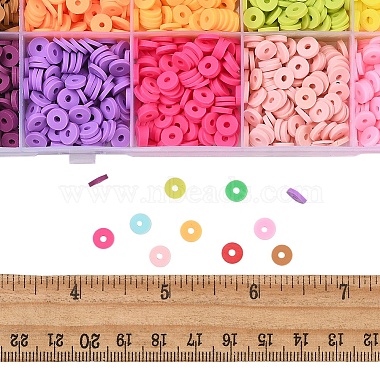 3600Pcs 24 Colors Handmade Polymer Clay Beads(CLAY-YW0001-11A)-3