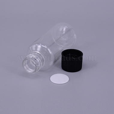 30ML Plastic Jar with Black Screw Top Cap(AJEW-TAC0020-10B)-2